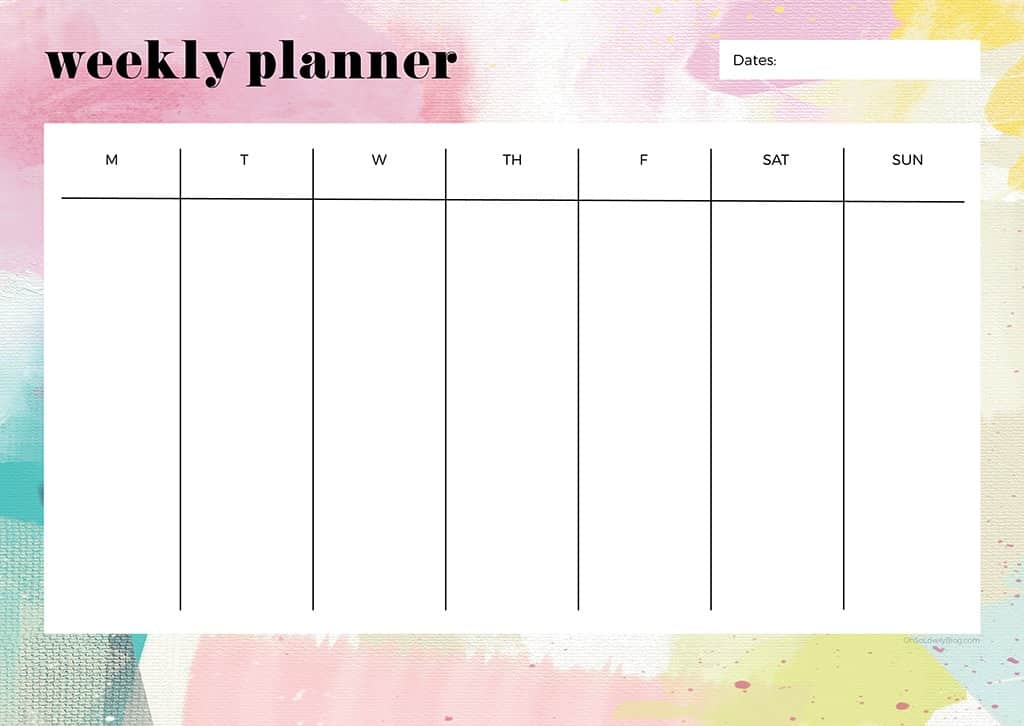Free weekly planner printables — 23 designs to choose from!