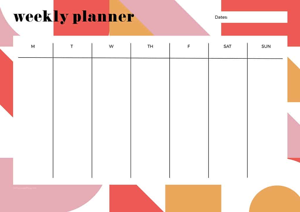 Free weekly planner printables — 23 designs to choose from!