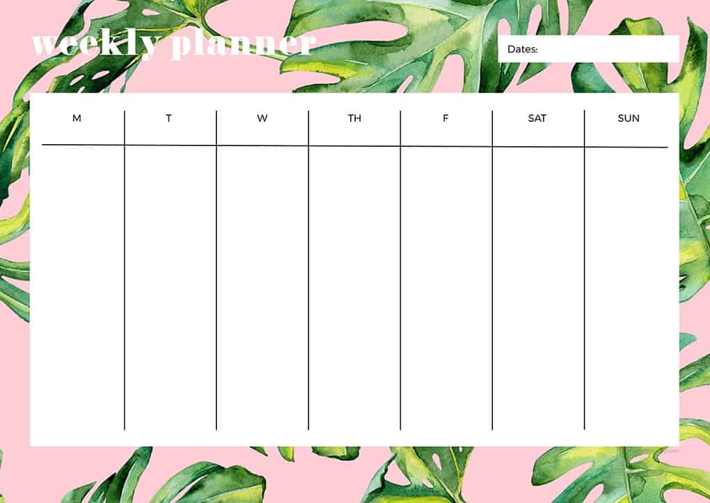 Free weekly planner printables — 23 designs to choose from!