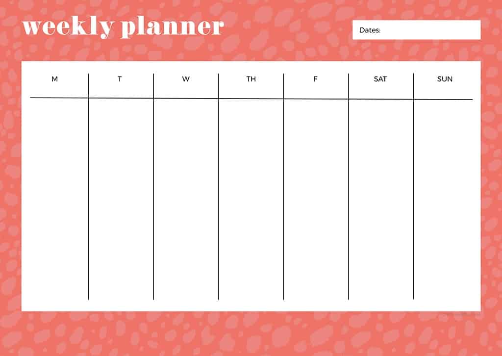 Free weekly planner printables — 23 designs to choose from!