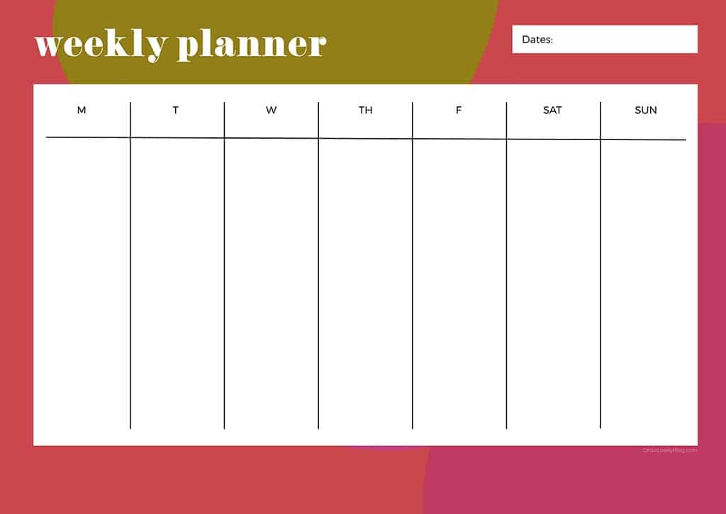 Free weekly planner printables — 23 designs to choose from!