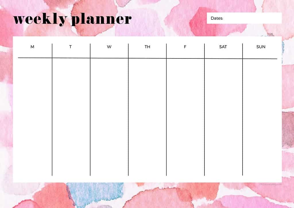 Free weekly planner printables — 23 designs to choose from!