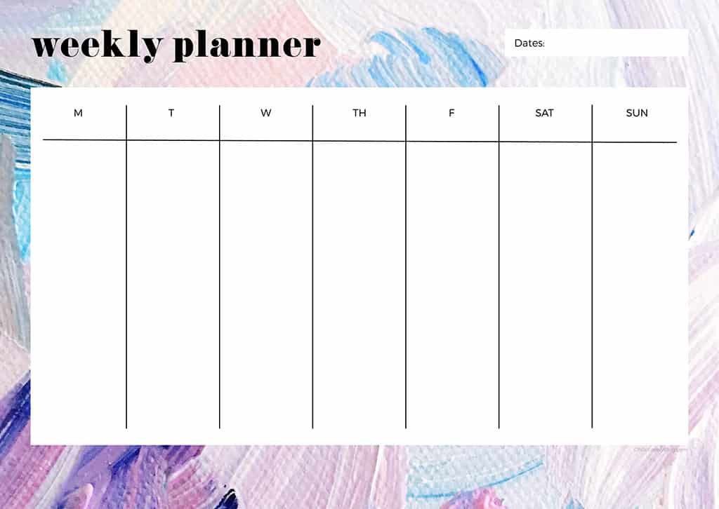 Free weekly planner printables — 23 designs to choose from!