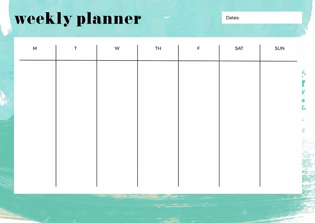 Free weekly planner printables — 23 designs to choose from!