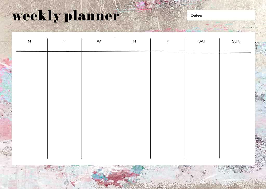 Free weekly planner printables — 23 designs to choose from!