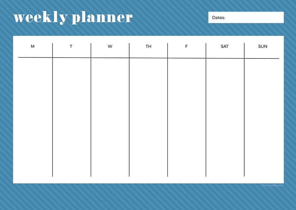 Free weekly planner printables — 23 designs to choose from!