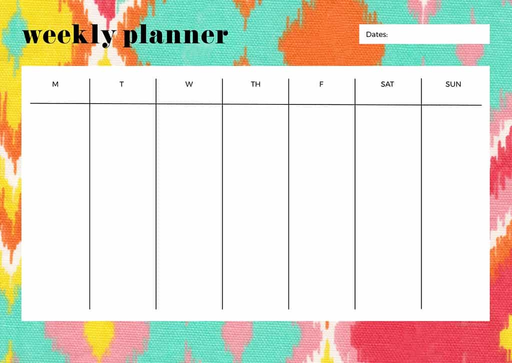 Free weekly planner printables — 23 designs to choose from!