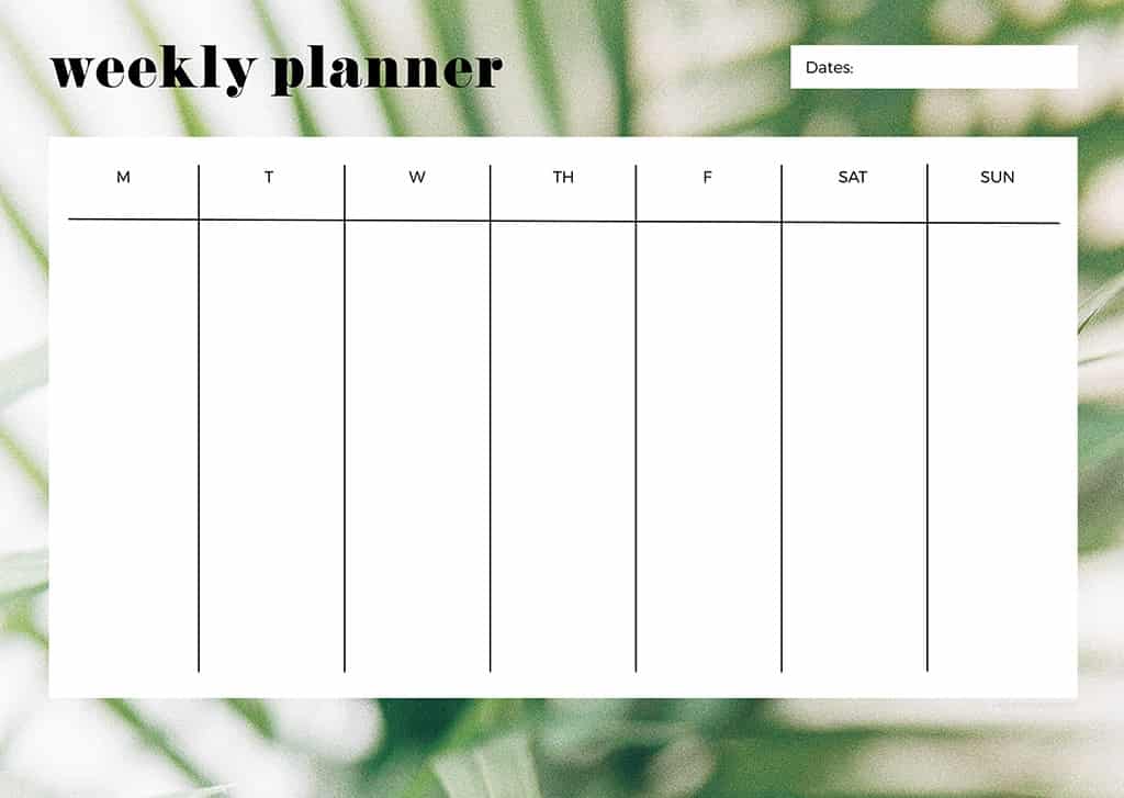 Free weekly planner printables — 23 designs to choose from!