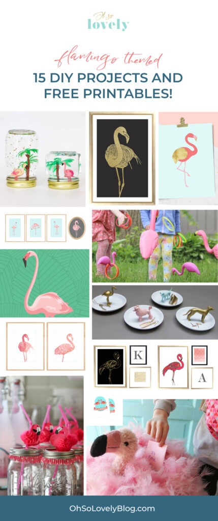 DIY FLAMINGO PLANTERS – FUN &#038; KITSCHY SUMMER DECOR!, Oh So Lovely Blog