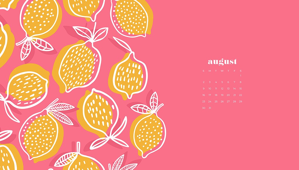 August Desktop Wallpaper  21 Cute  Free August 2023 Calendar Backgrounds