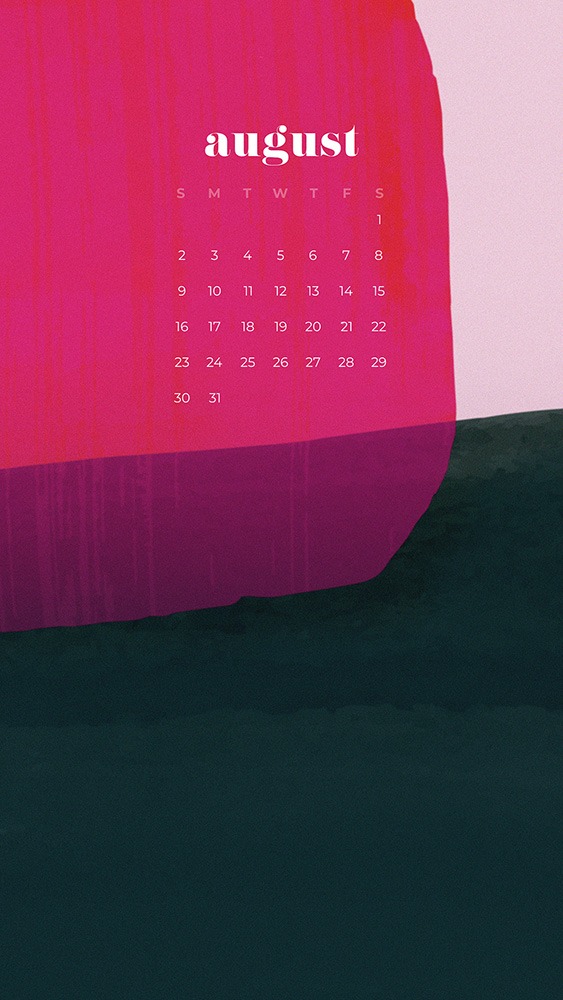 free August wallpapers hot pink, black, purple abstract