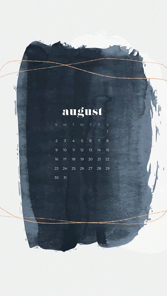 free August wallpapers - black and gold modern