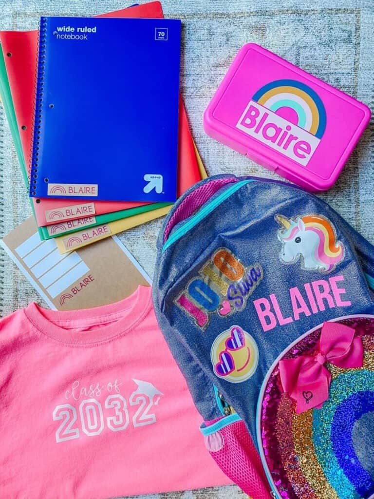 20 fun and easy ideas to personalize your back to school gear with Cricut 