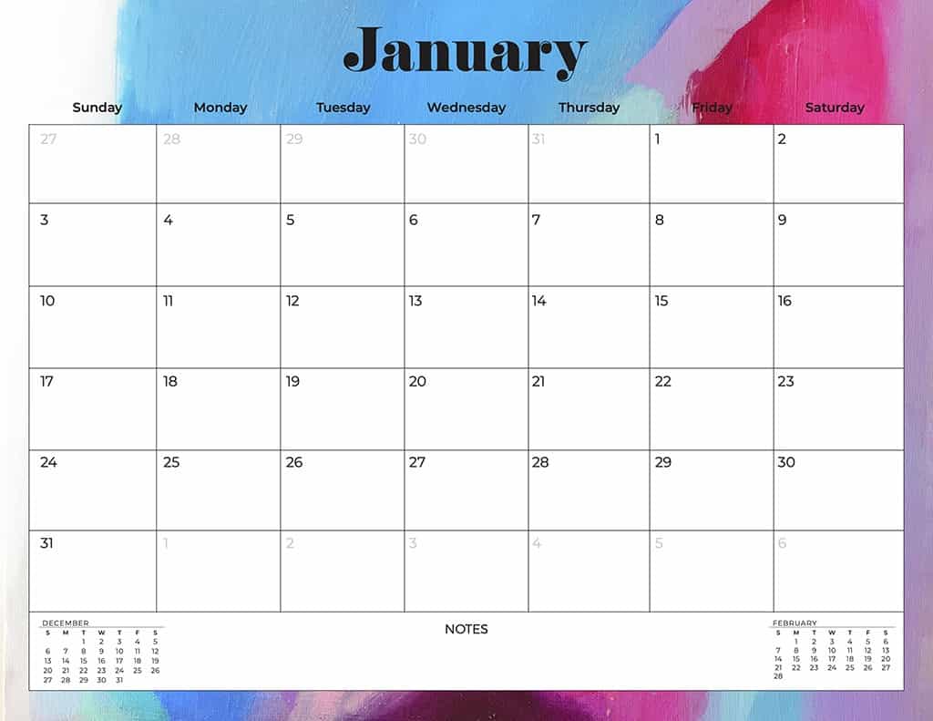 75 free 2021 printable calendars