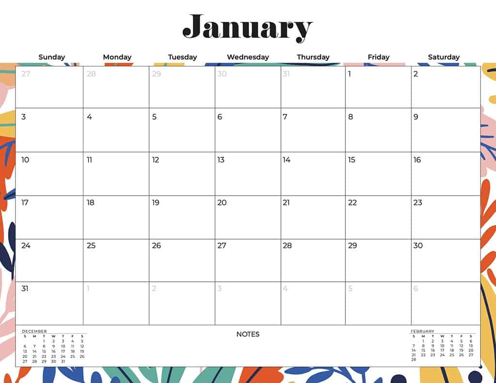 free 2021 calendars flowers