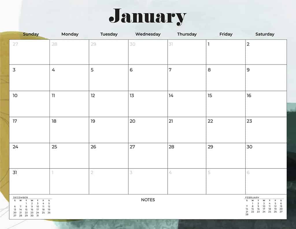 free 2021 printable calendars abstract and colorful