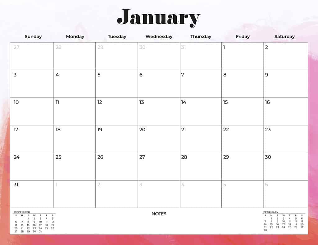 free 2021 printable calendars abstract and colorful