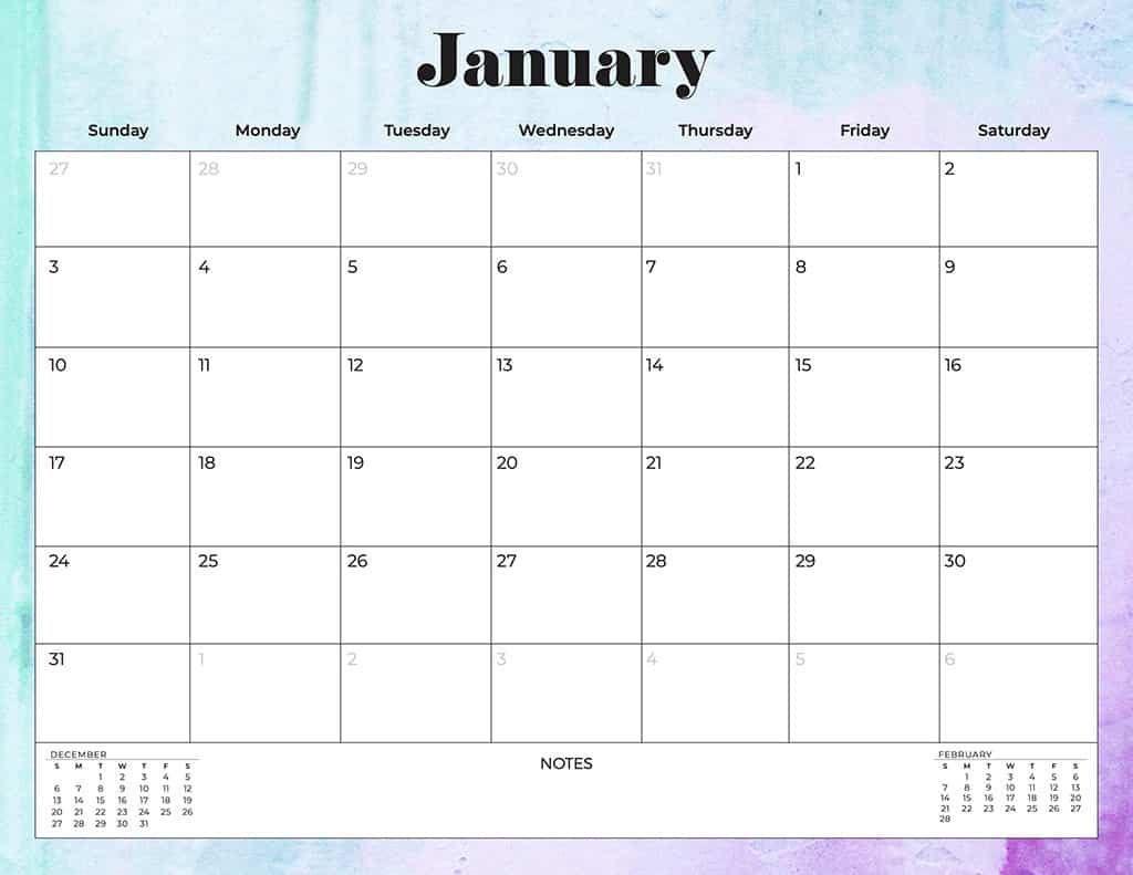 free 2021 printable calendars abstract and colorful