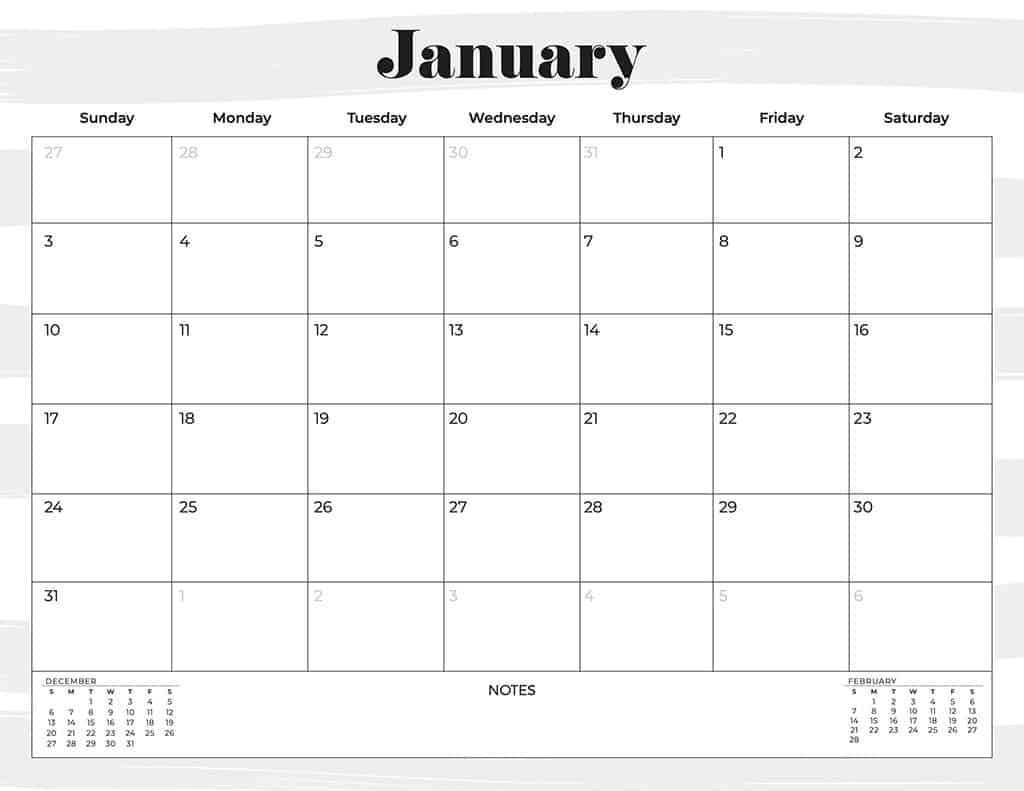 free 2021 calendars neutral stripes