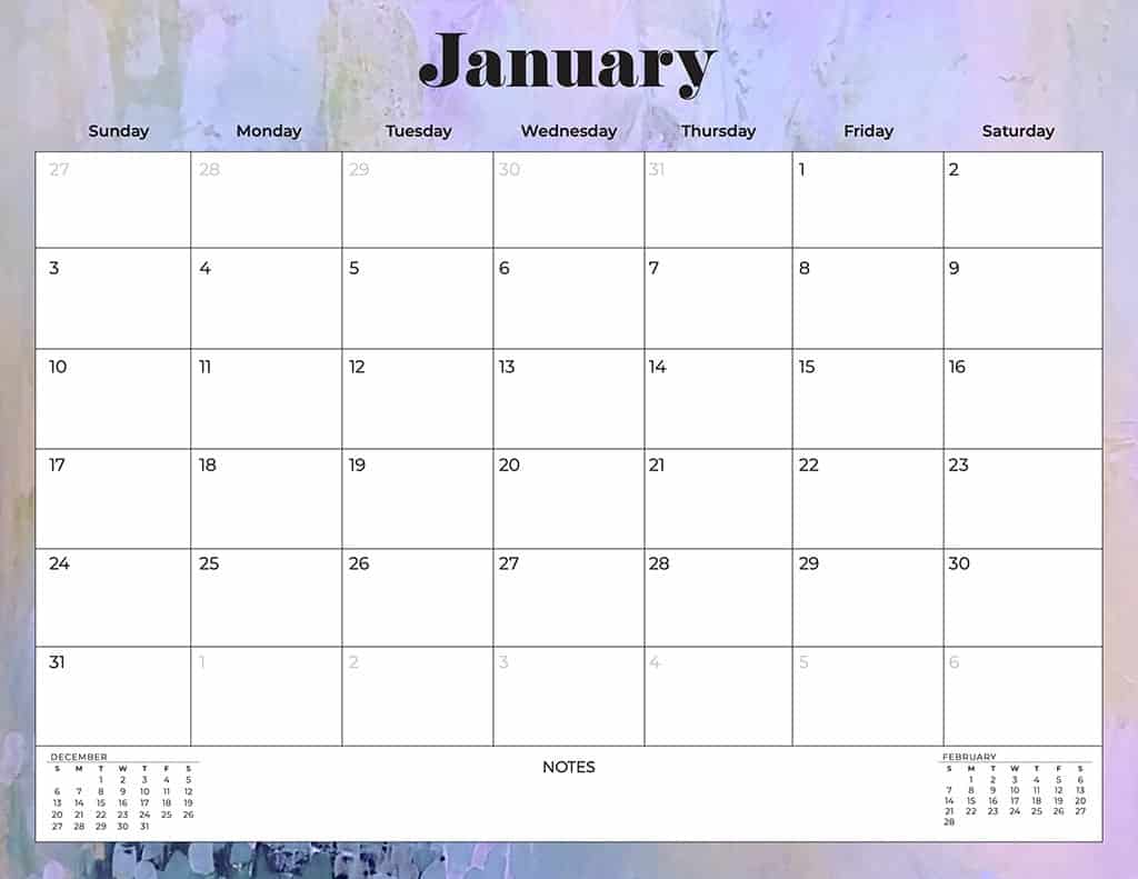 12 Month Free Printable 2021 Calendar With Holidays Download Blank