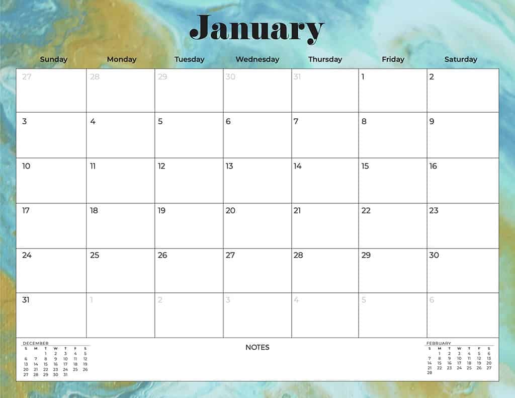 free 2021 calendars abstract