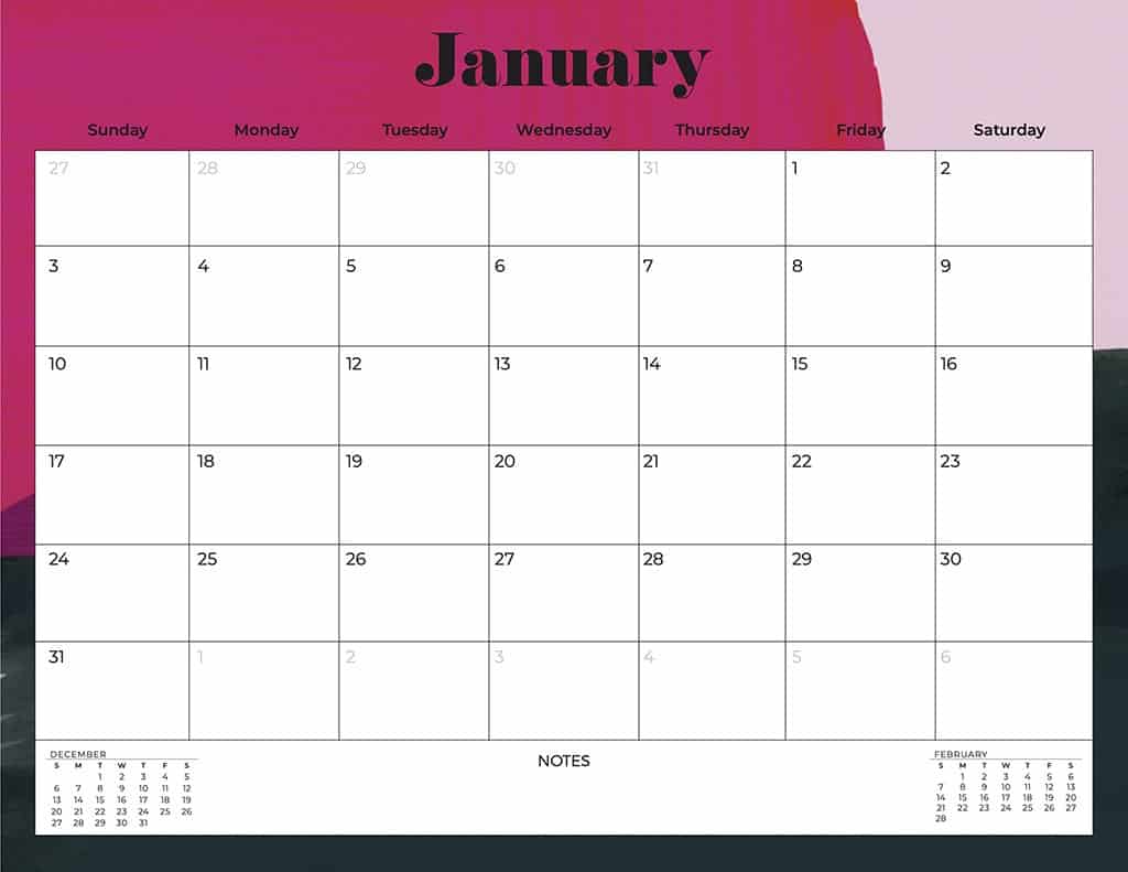 free 2021 calendars abstract