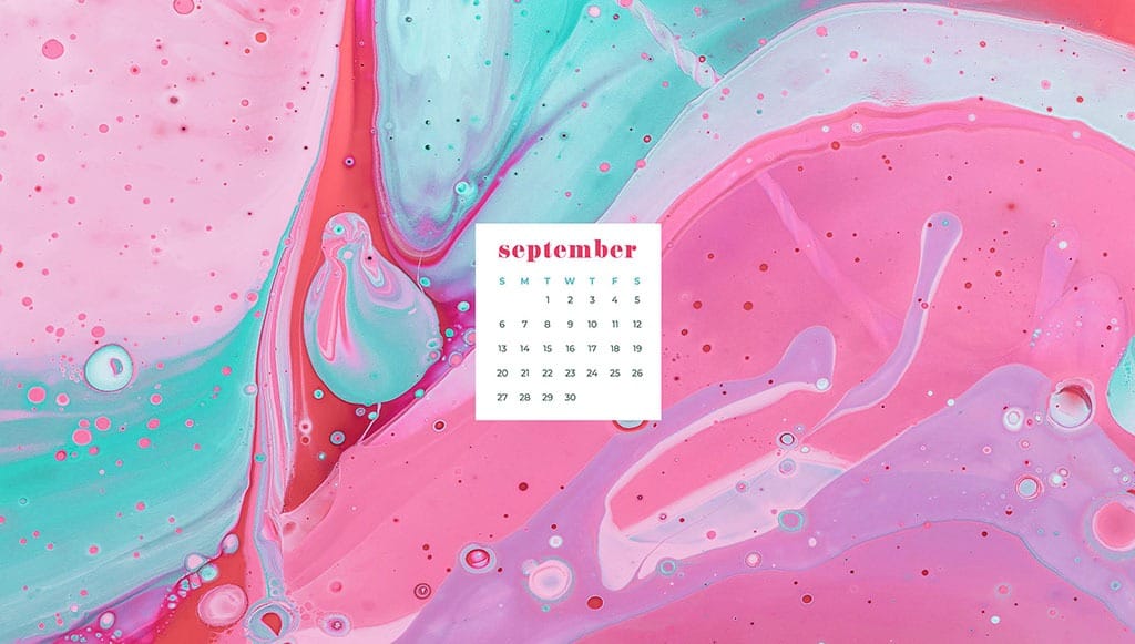 Free September 2020 desktop calendar wallpapers — 16 designs options!