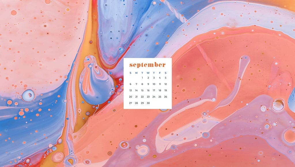 Free September 2020 desktop calendar wallpapers — 16 designs options!