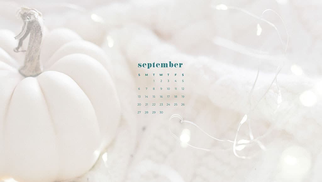 Free September 2020 desktop calendar wallpapers — 16 designs options!