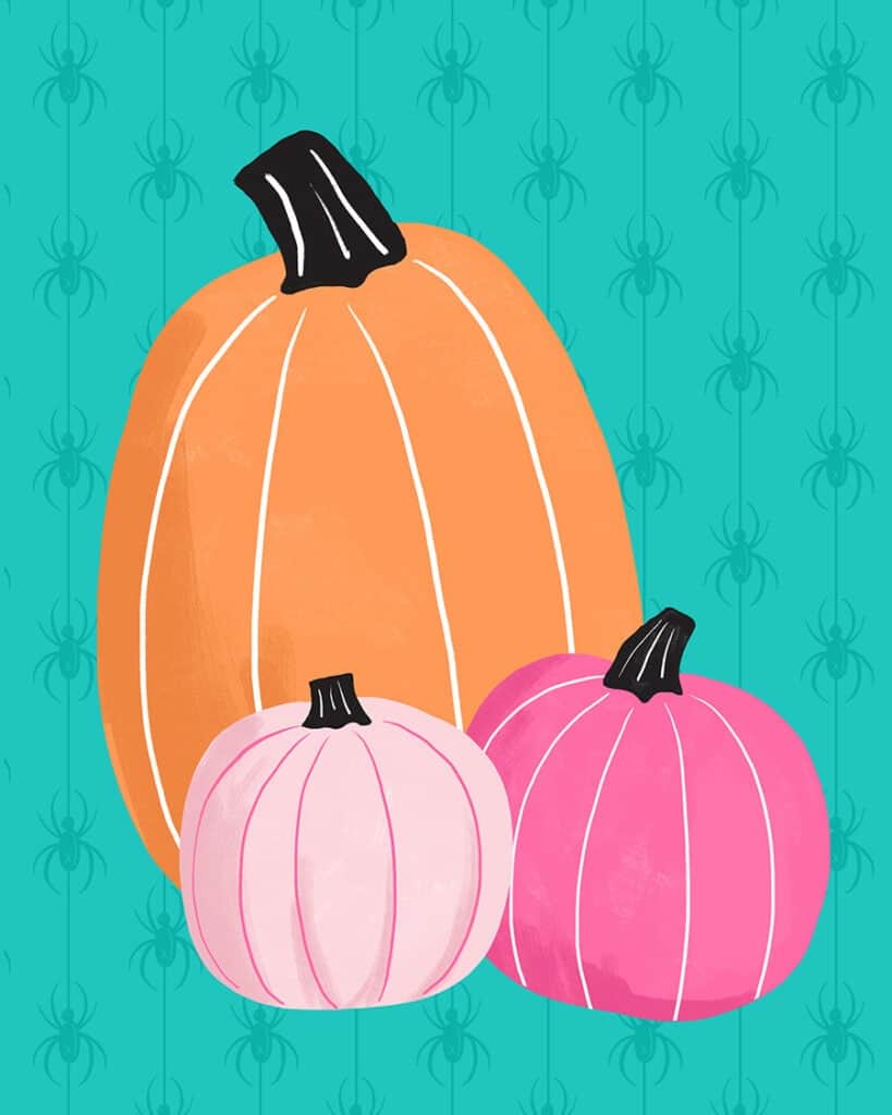 Free Halloween art printables – 21 cute and colorful designs. Affordably update your gallery walls and home decor for the holiday.