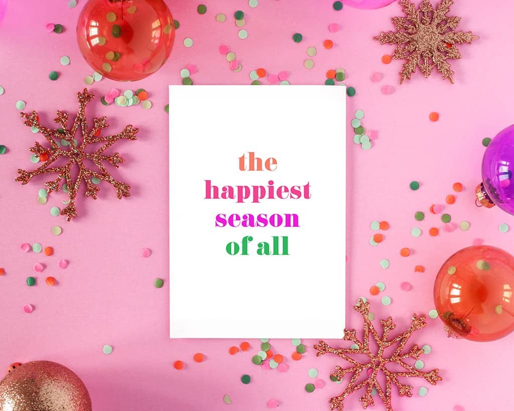 40 festive and free holiday art printables in various colors to help you deck your halls this holiday season! 