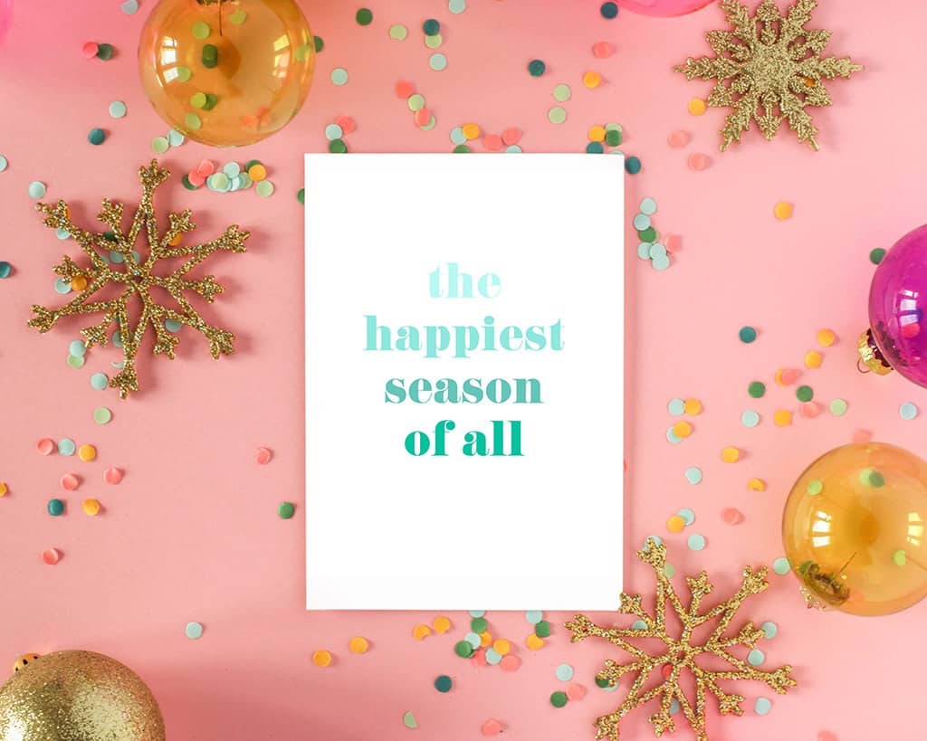 40 festive and free holiday art printables in various colors to help you deck your halls this holiday season! 