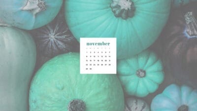 November 2020 desktop calendar wallpapers — 27 FREE designs!