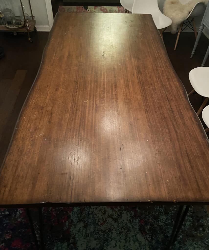 old mass produced table