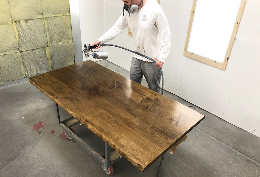 Our new live edge  custom dining table made by J THOMAS HOME. 