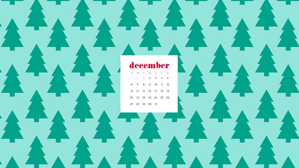 Free December 2020 calendar wallpapers - 41 designs to choose from in Sunday and Monday starts plus no calendar options. Deck your tech!