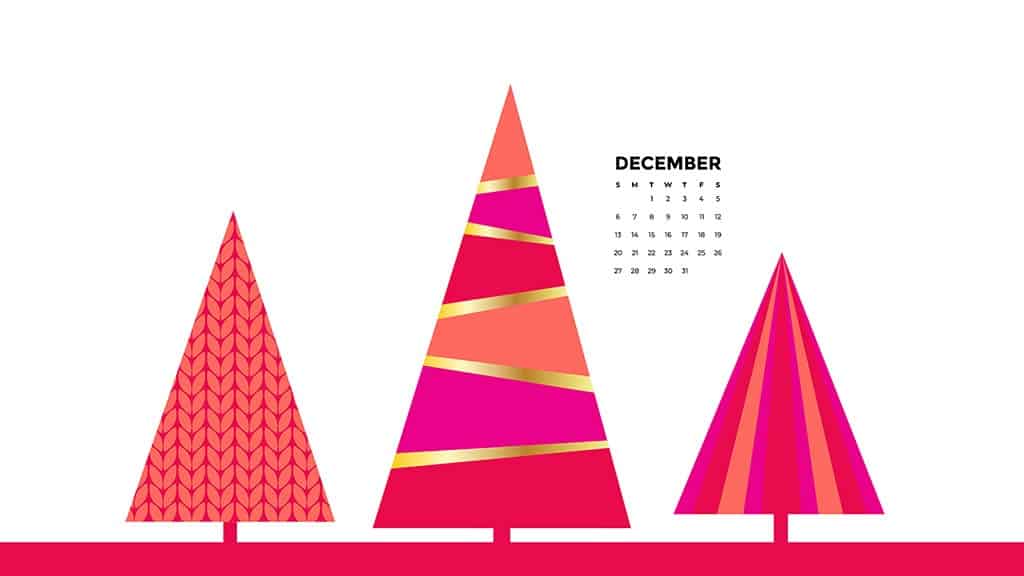 Free December 2020 calendar wallpapers - 41 designs to choose from in Sunday and Monday starts plus no calendar options. Deck your tech!