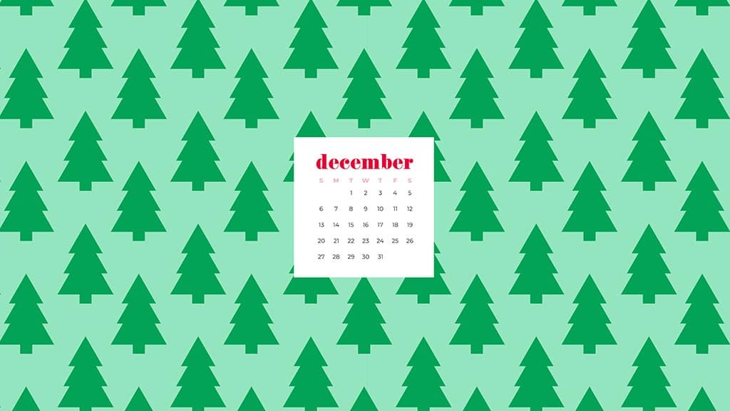 Free December 2020 calendar wallpapers - 41 designs to choose from in Sunday and Monday starts plus no calendar options. Deck your tech!