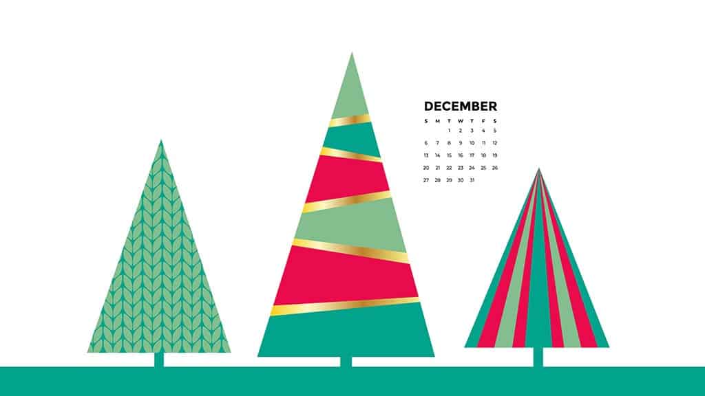Free December 2020 calendar wallpapers - 41 designs to choose from in Sunday and Monday starts plus no calendar options. Deck your tech!