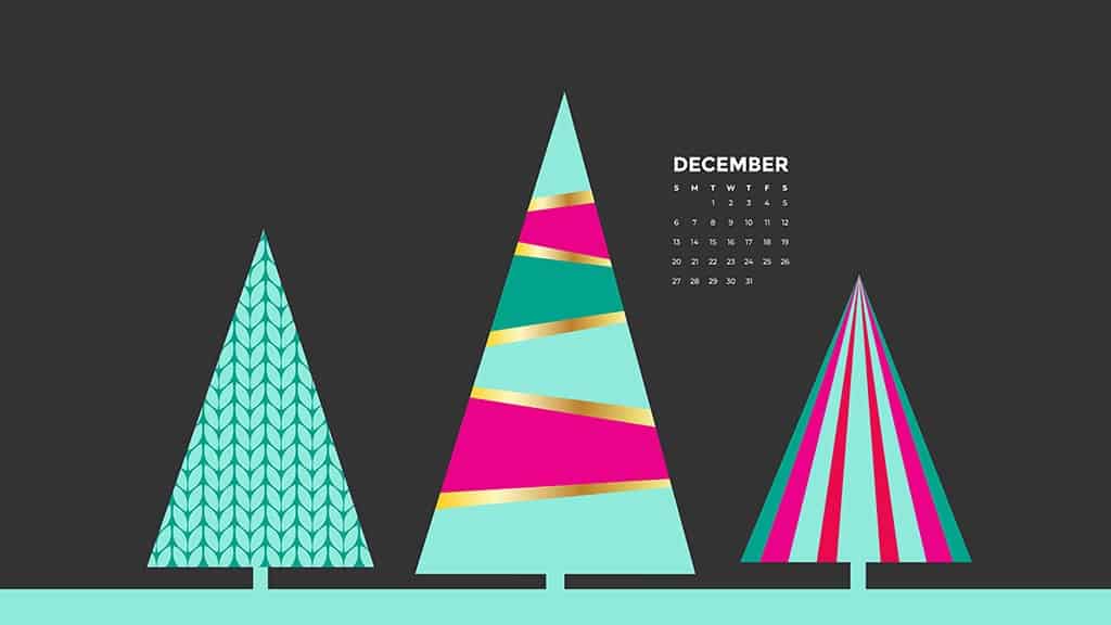 Free December 2020 calendar wallpapers - 41 designs to choose from in Sunday and Monday starts plus no calendar options. Deck your tech!