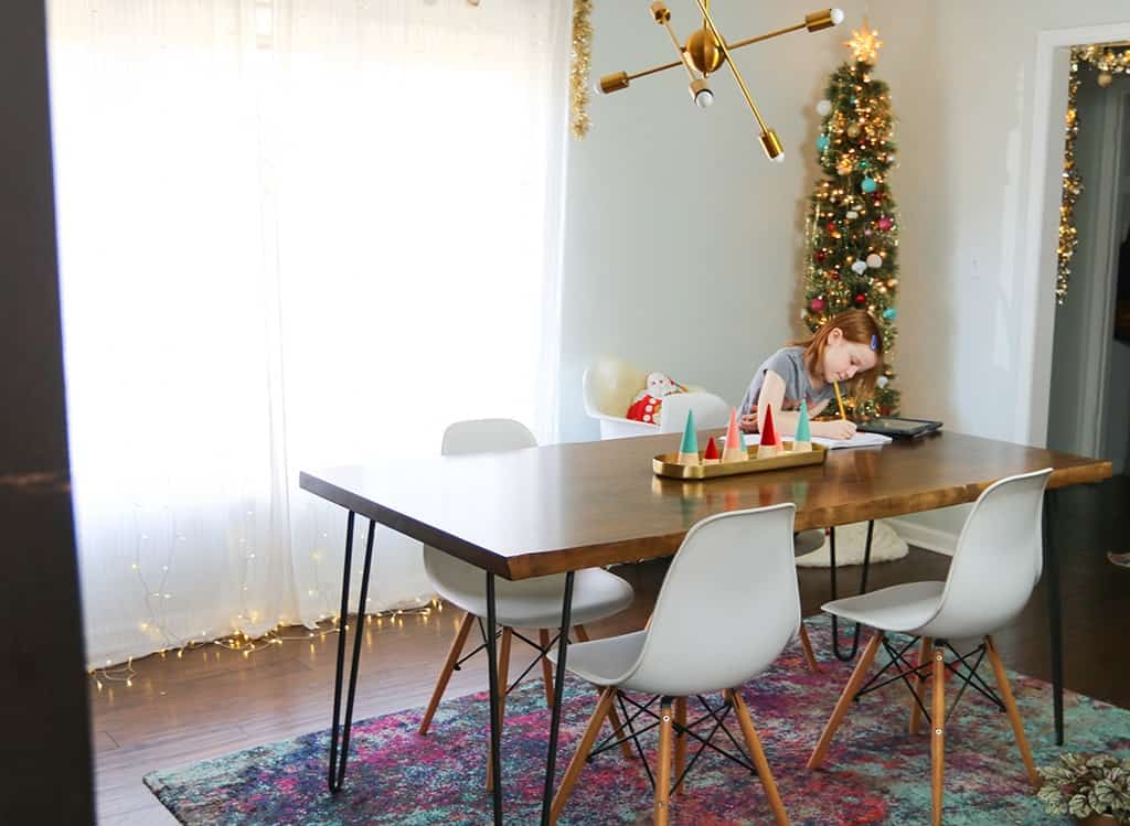 Our new live edge  custom dining table made by J THOMAS HOME. 