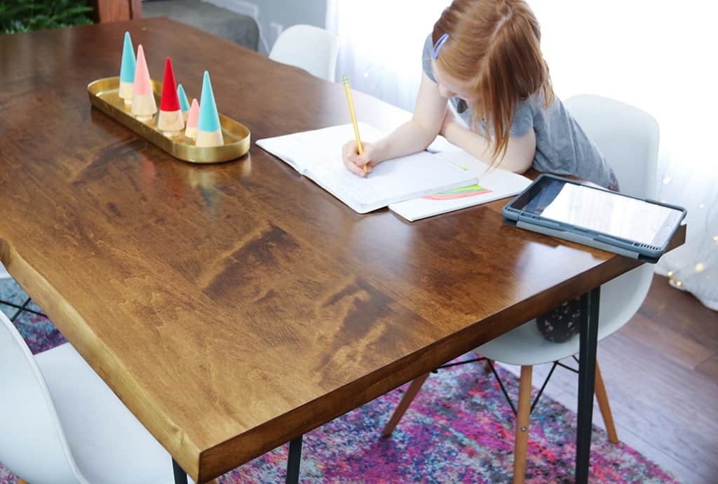 Our new live edge custom dining table made by J THOMAS HOME. 