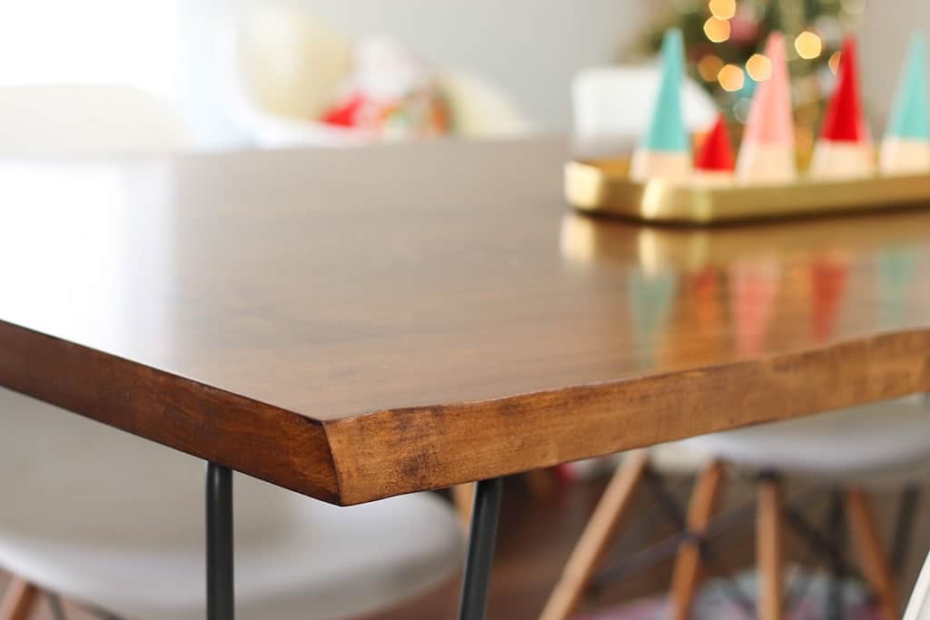 Our new live edge  custom dining table made by J THOMAS HOME. 