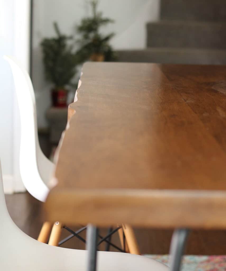 Our new live edge  custom dining table made by J THOMAS HOME. 