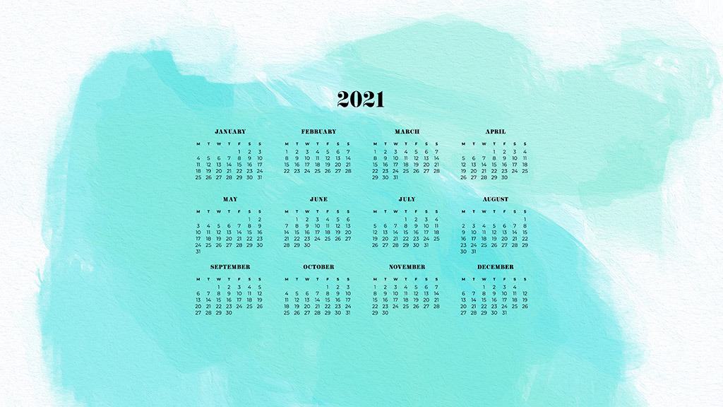 FREE 2021 wallpaper calendars – 50+ cute design options to choose from in both Sunday and Monday starts. Dress your tech for the new year!