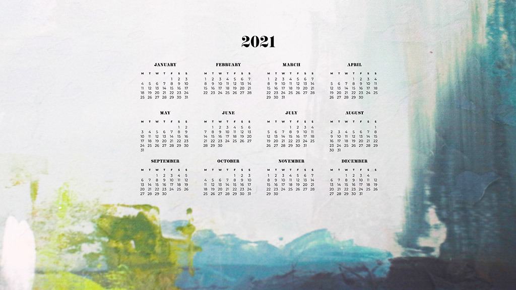 FREE 2021 wallpaper calendars – 50+ cute design options to choose from in both Sunday and Monday starts. Dress your tech for the new year!