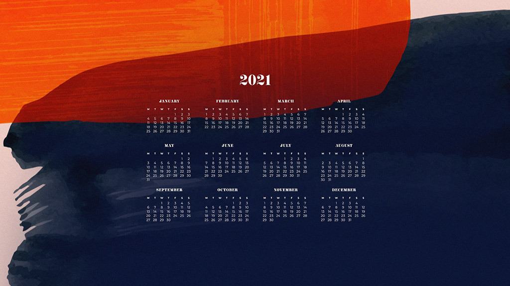 FREE 2021 wallpaper calendars – 50+ cute design options to choose from in both Sunday and Monday starts. Dress your tech for the new year!