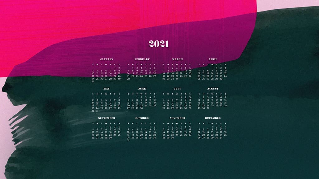 FREE 2021 wallpaper calendars 50+ cute design options to
