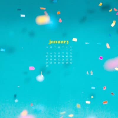 January 2021 calendar wallpapers