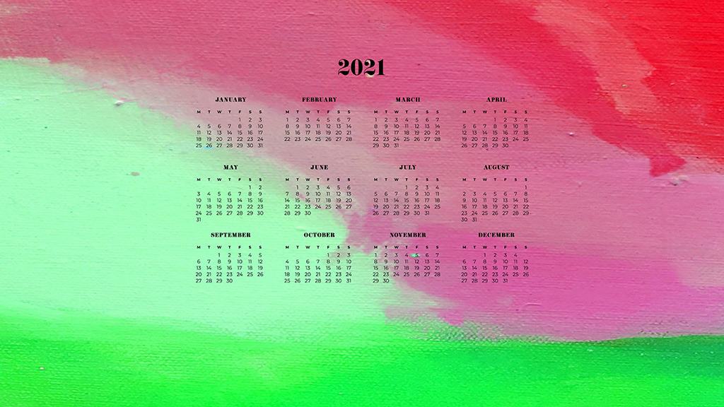 FREE 2021 wallpaper calendars – 50+ cute design options to choose from in both Sunday and Monday starts. Dress your tech for the new year!